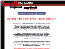 Tablet Screenshot of excell-disposal.com